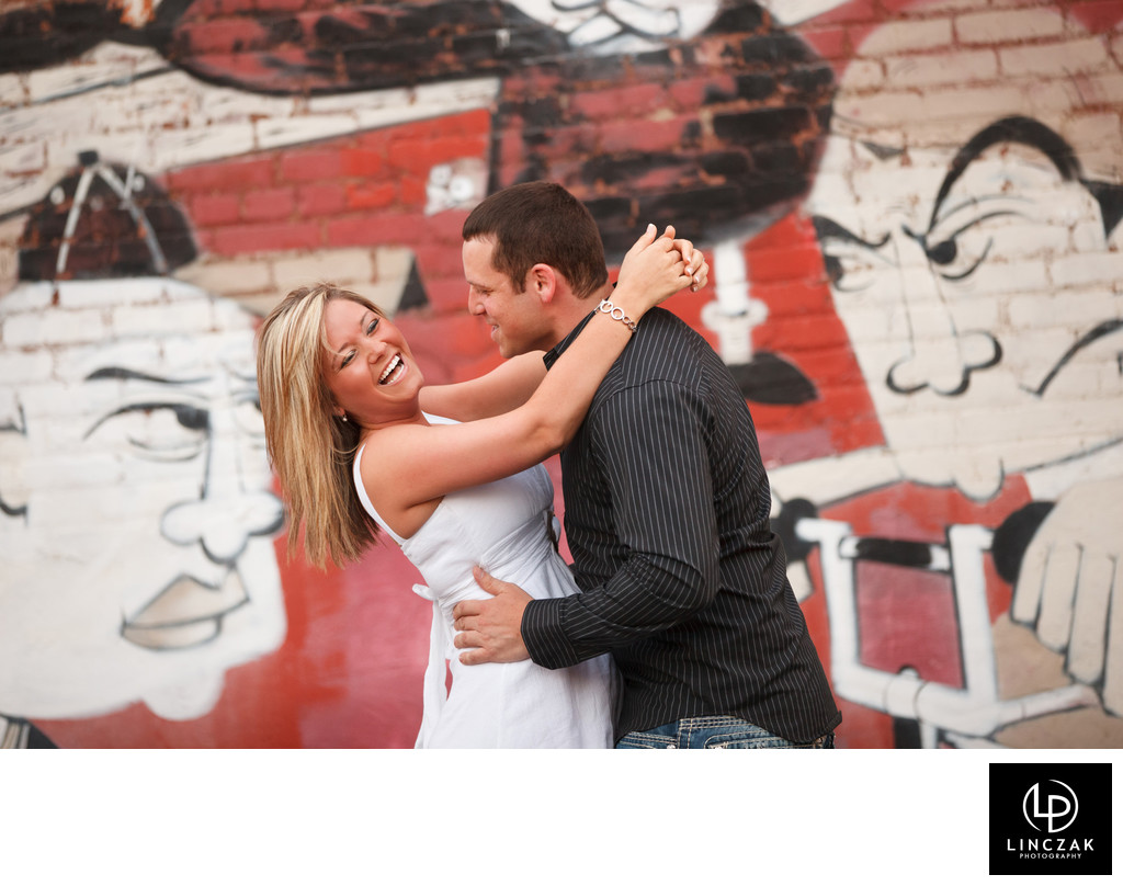 fun engagement session in cleveland