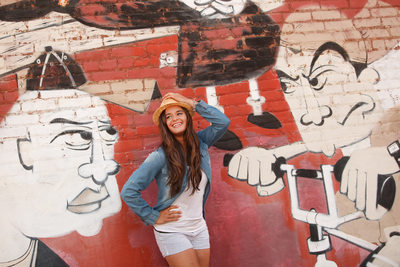senior photo graffiti background 