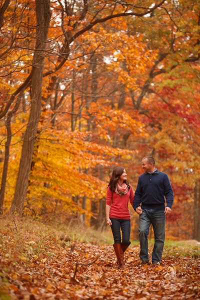 fall engagement session in cleveland