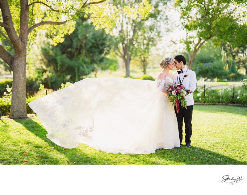 Wedding Day Portrait at Rio Hondo Wedgewood in Downey