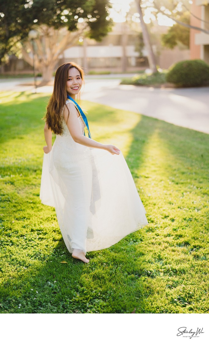 UC Santa Barbara Sunset Graduation Portrait