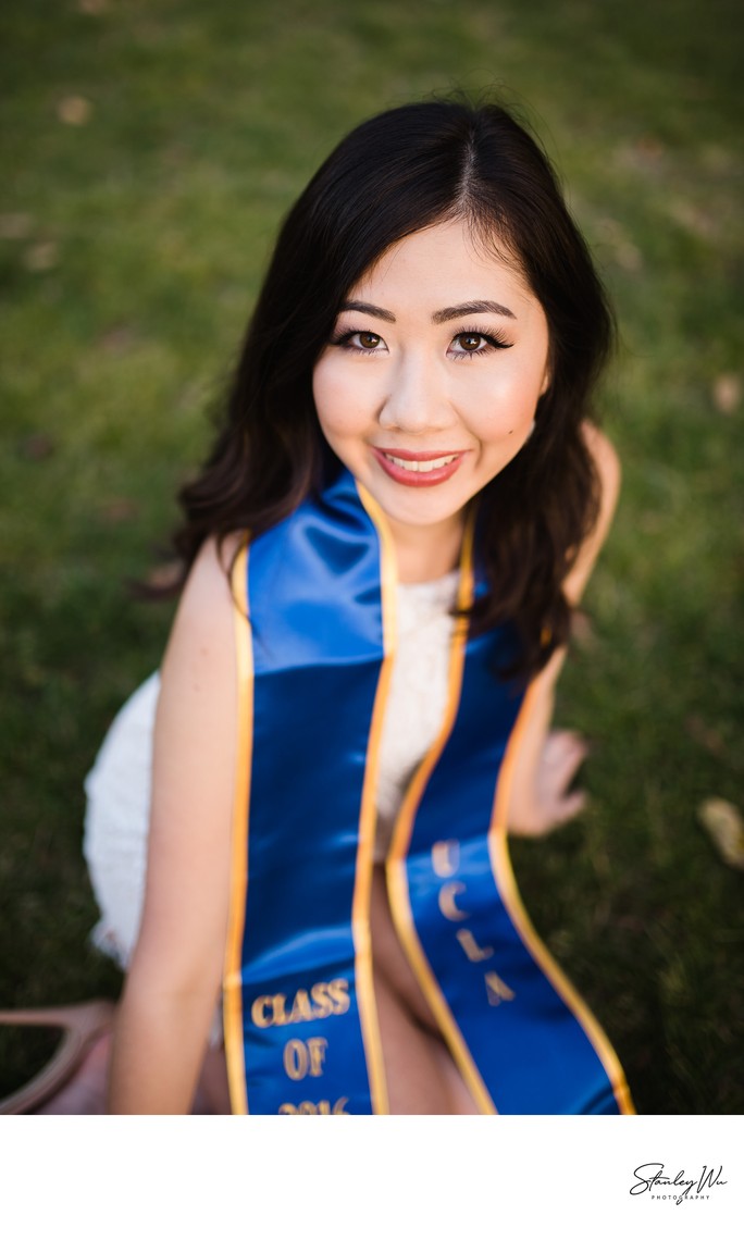 Sitting Pose for Graduation Portraits, taken at UCLA