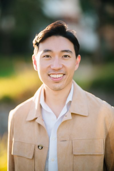 Natural light headshot, Playa Vista, golden hour