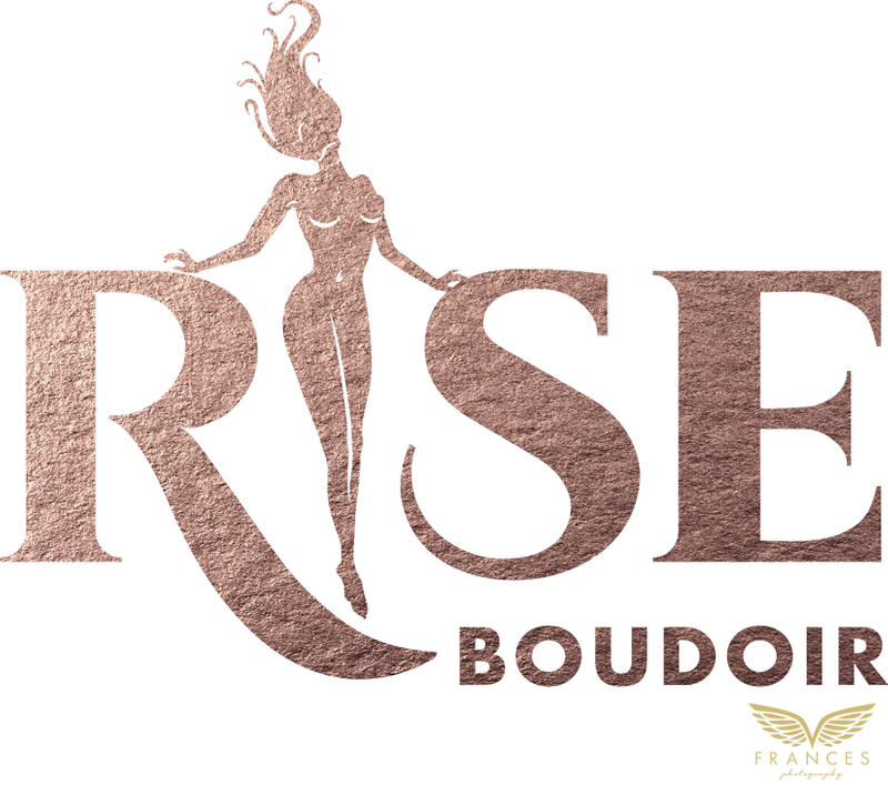 Rise Boudoir Studio Logo. A Frances Photography Brand.