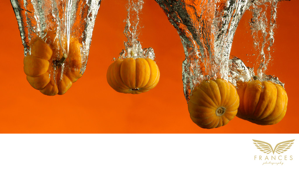 Motion photography Denver photographer orange pumpkin