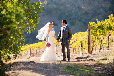 Destination Wedding Photographer Vineyard Couple Photo