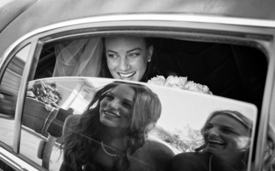Bridesmaids reflection Robert Evans Wedding Photography