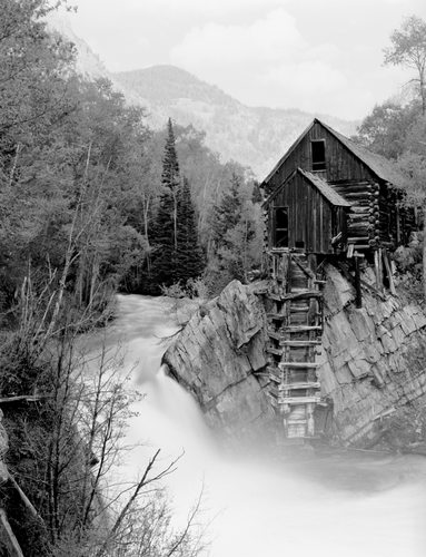 Black white photography Crystal Mill Colorado