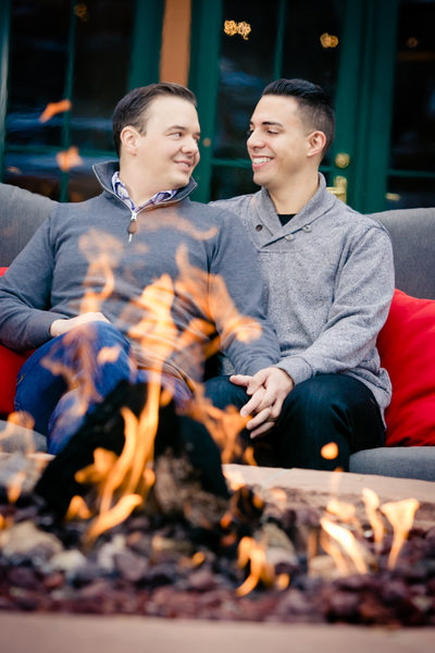 Same sex marriage Colorado engagement photography