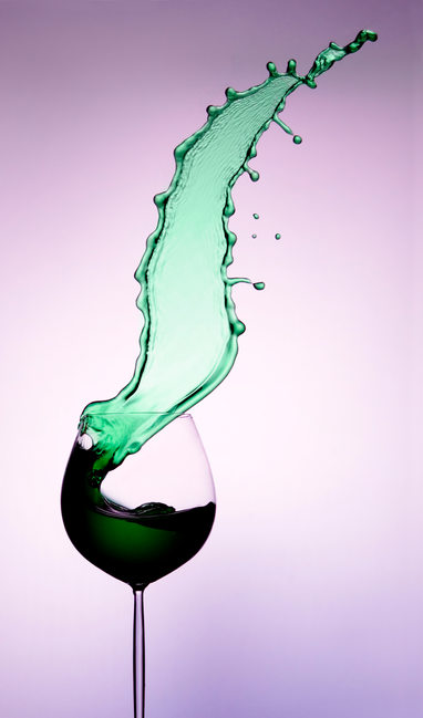 Motion photography Denver photographer green wine