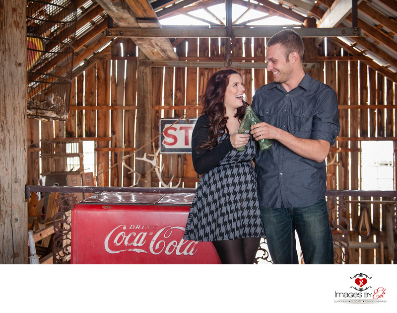 Engagement photographers at Nelson Ghost Town Las Vegas