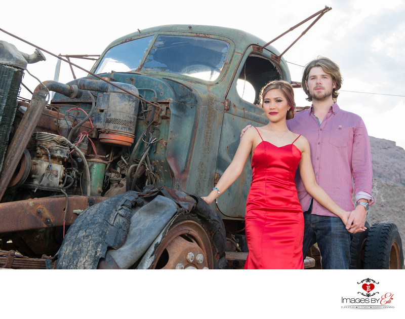 Best Nelson Ghost Town Las Vegas Engagement Photographer