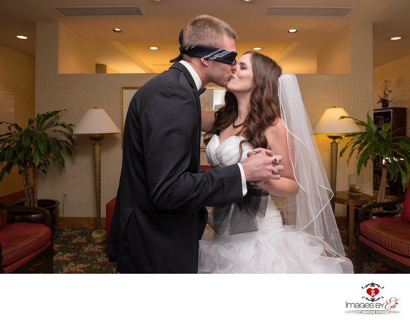 Blind Folded First Touch At Anthem Country Club Wedding Images