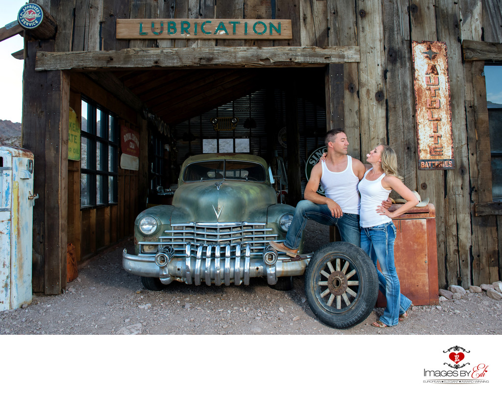 Nelson ghost town Las Vegas Fun Engagement Photography