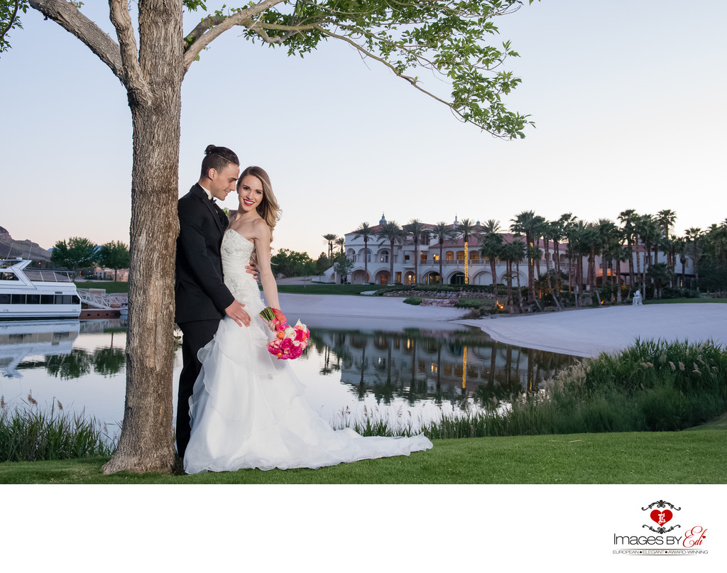 Reflection Bay Lake Las Vegas Wedding Photographer