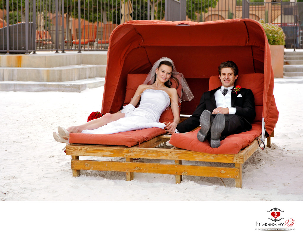 Westin Lake Las Vegas Wedding Photograph on the beach