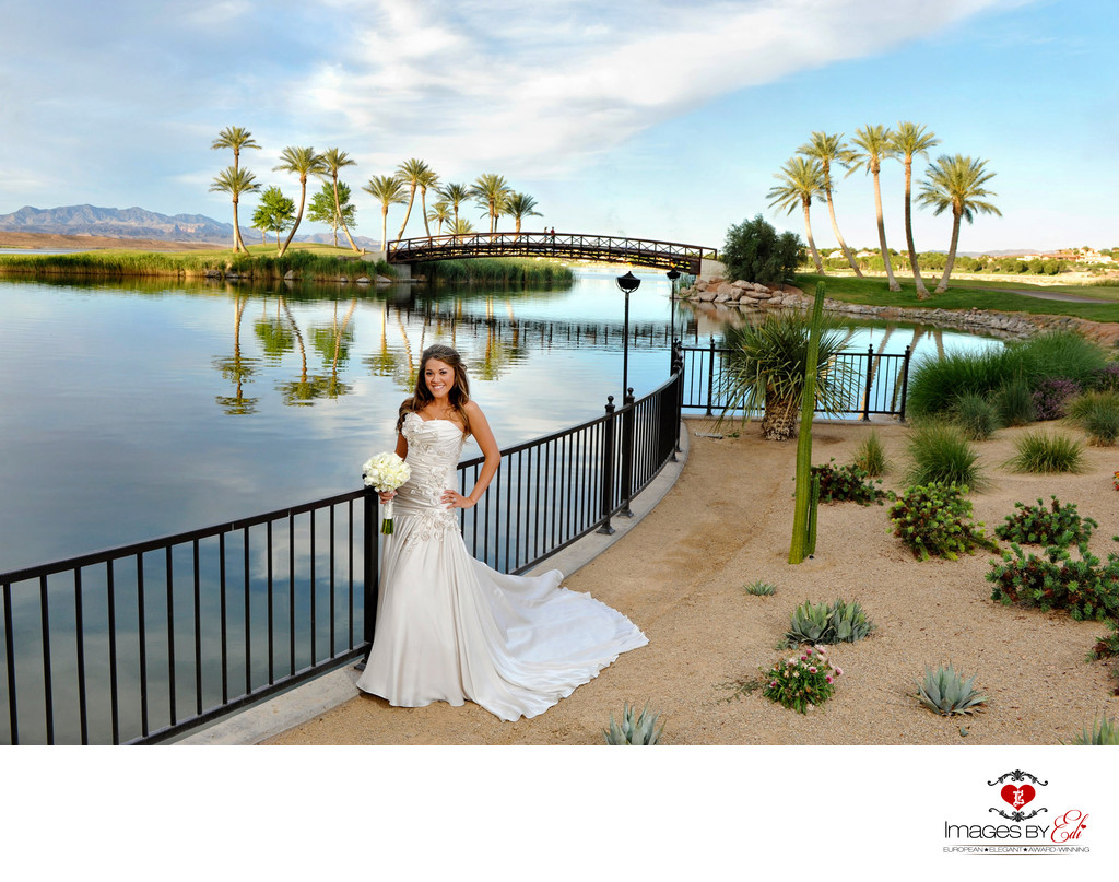 Bride at Westin Lake Las Vegas Wedding 
