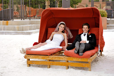 Westin Lake Las Vegas Wedding Photograph on the beach