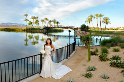 Bride at Westin Lake Las Vegas Wedding 