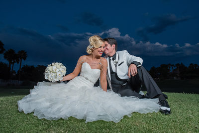 Revere Golf Course Las Vegas Wedding Photographer | Wedding Photo of the couple enjoying a moment together | Vegas Weddings|Images by EDI
