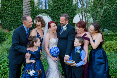 JW Marriott Las Vegas wedding Photo with family
