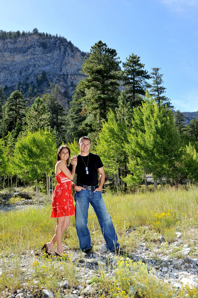 Mt Charleston  Engagement Photography in the summer