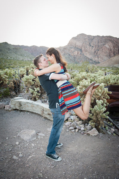 Nelson ghost town engagement photo