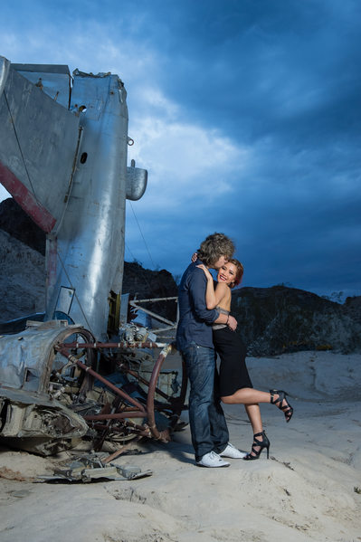 Best Las Vegas Engagement Photography at Nelson Ghost Town