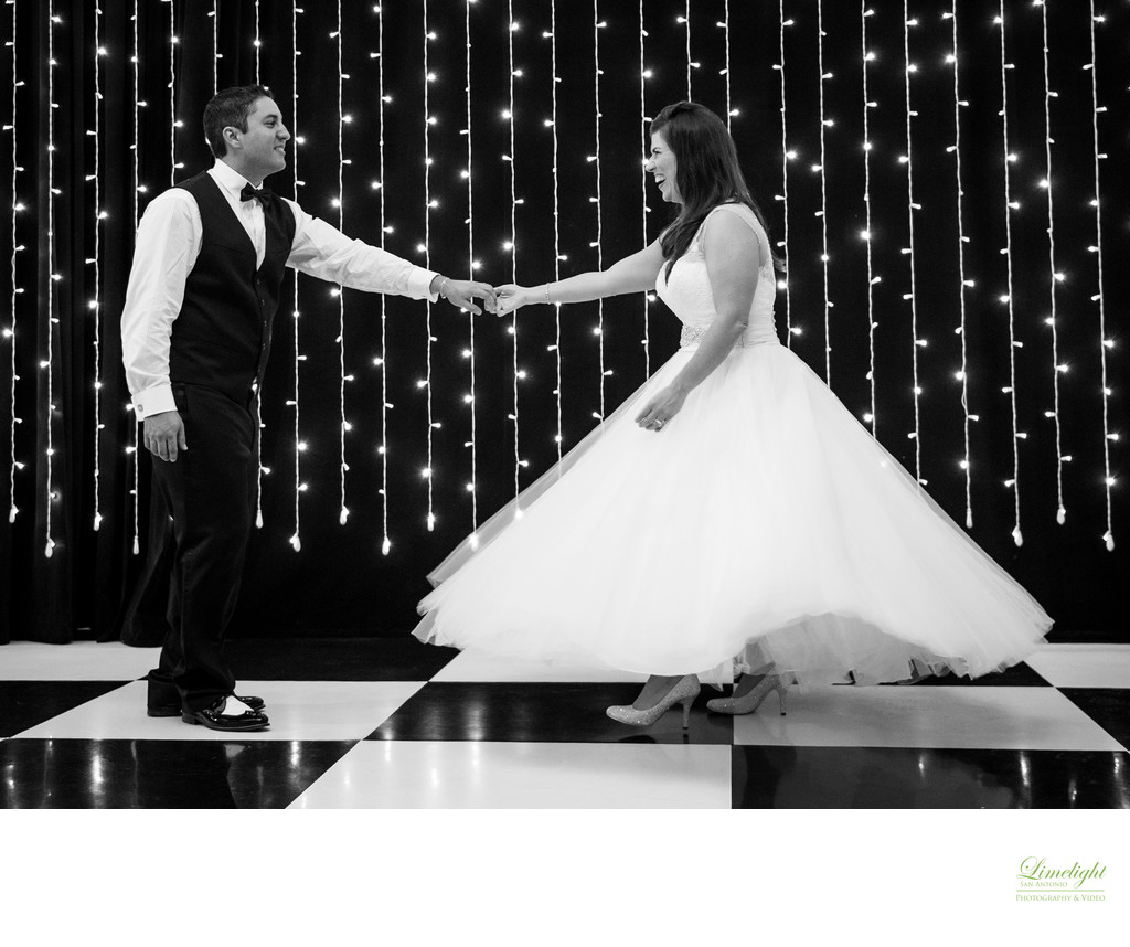 Bride and Groom's first dance at Studios at Fischer