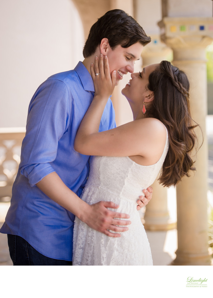 Romantic Engagement Session at McNay Museum