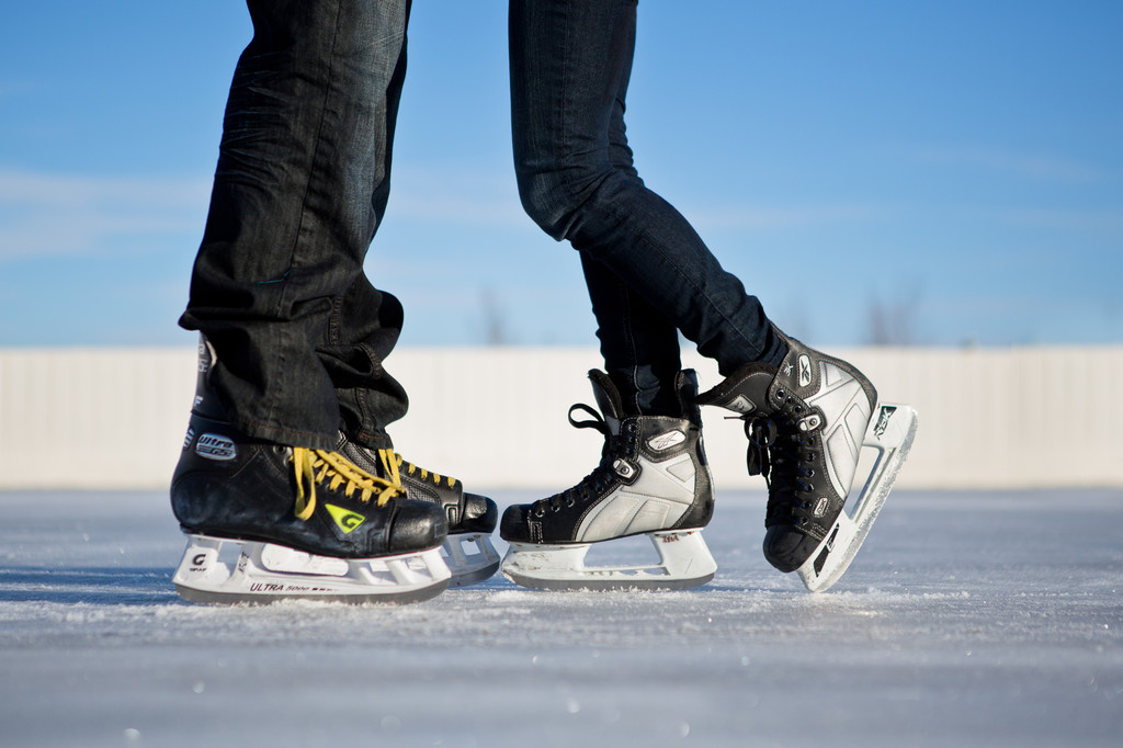  Engagement Photos Edmonton Ice Skating Winter