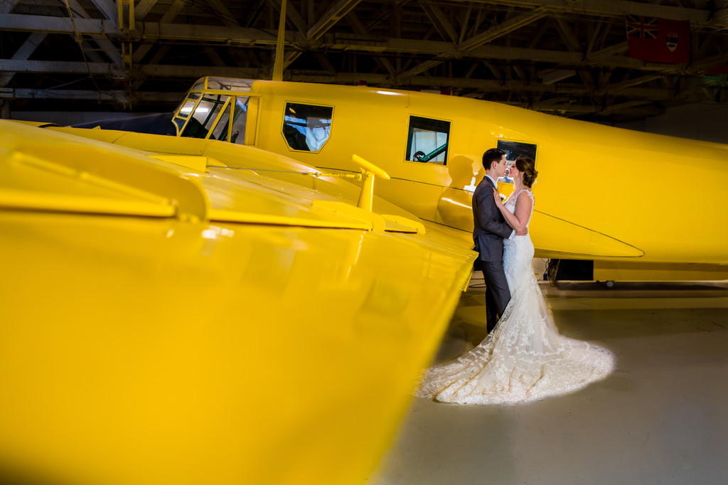 Alberta Aviation Museum Wedding Photography Edmonton