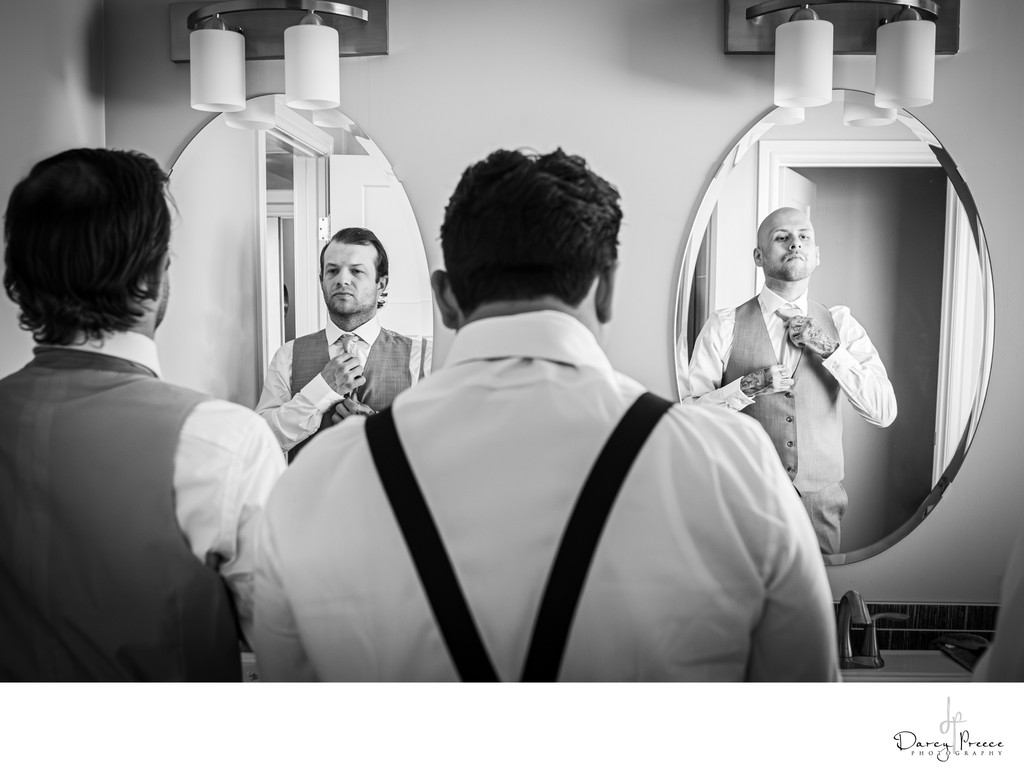 Candid Groom Prep Moments Edmonton Wedding Photography 