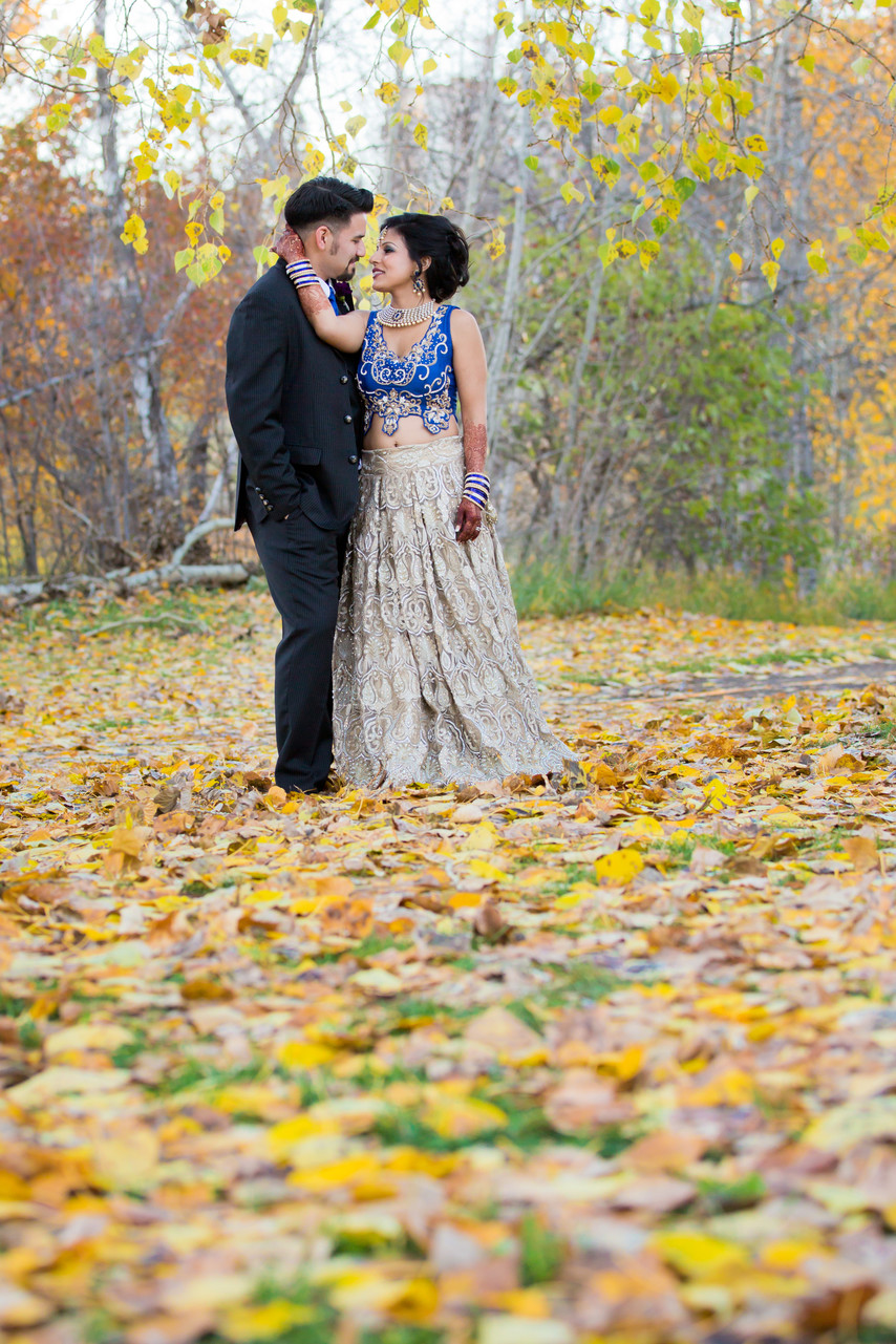 Indian Wedding Photographers Edmonton Fall Colours 