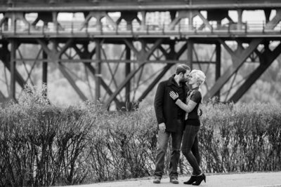 High Level Bridge Edmonton Engagement Photographer