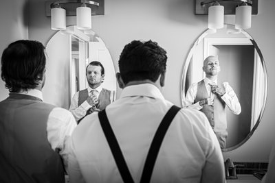 Candid Groom Prep Moments Edmonton Wedding Photography 