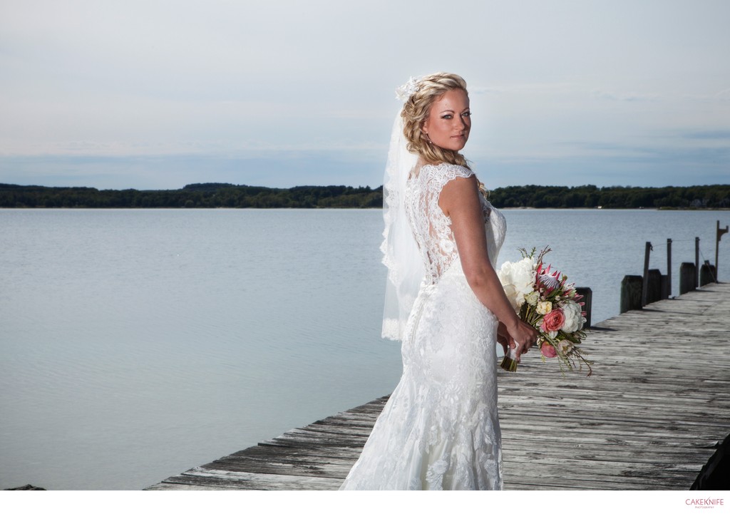 Traverse City Lake Michigan Dockside Wedding