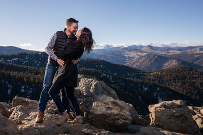 Lost Gulch Lookout Engaged Couple Photoshoot