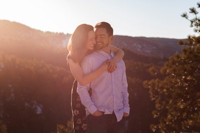 Lost Gulch Lookout Boulder Colorado Engagement Shoot