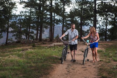 Lookout Mountain Golden Colorado Bicycle Couple