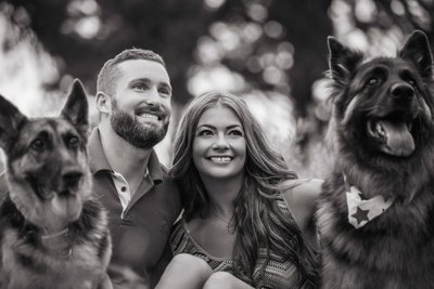 Lookout Mountain Dog Engagement photoshoot