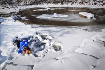 Lyons Colorado Ice Plunge Photoshoot