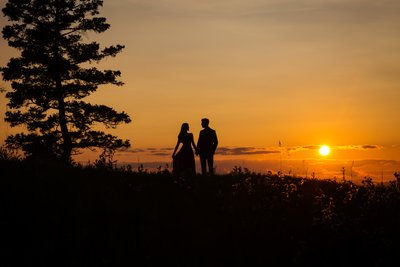 North Haven Maine Sunset Engagement Shoot