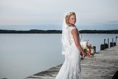 Traverse City Lake Michigan Dockside Wedding