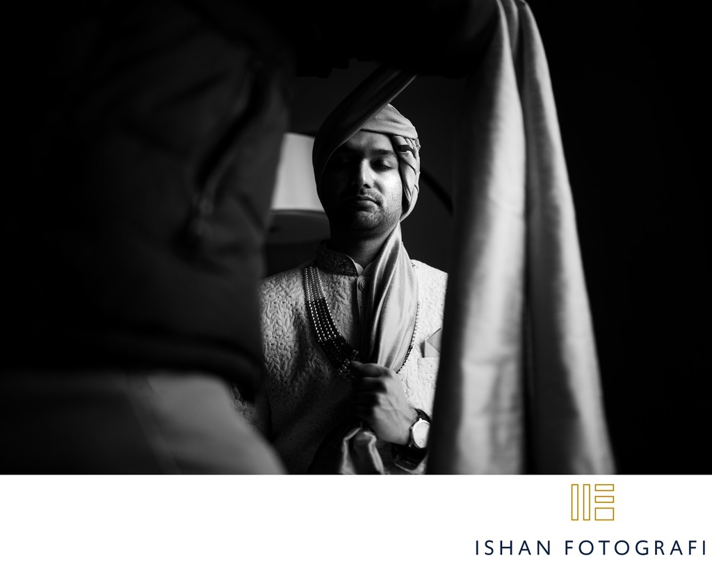 Indian Groom Getting Ready Photos