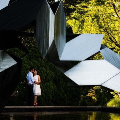 Grounds For Sculpture Engagement Photos