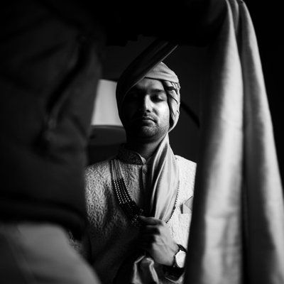 Indian Groom Getting Ready Photos