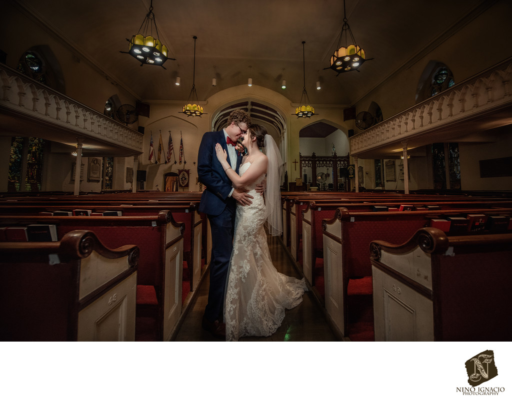 Bride and Groom- Trinity and St. Philip's Cathedral, Newark, NJ