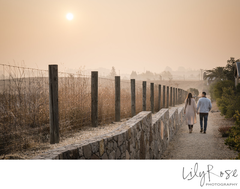 Engagement Couple Carneros Resort Napa Photographer