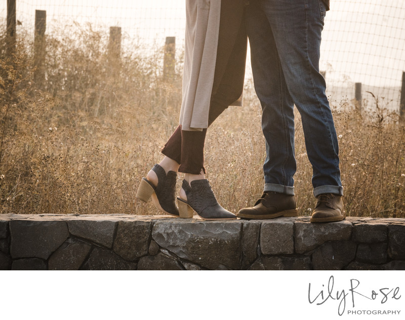 Details of Napa Engagement Couple Wedding Photographers